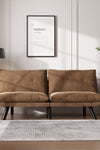 Leatehr Feeling Brown Convertible Folding Modern sofa Bed - Stylish Furniture for Every Home