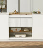 Modern Luxury Multi-Functional Island Vanity Dresser and Storage Cabinet with Glass Tabletop, Display Shelf,6 Drawers for Walk-in-Wardrobe and Bedroom - Stylish Furniture for Every Home