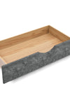 Queen Size Daybed with Drawers Upholstered Tufted Sofa Bed,,with Button on Back and Copper Nail on Waved Shape Arms, Grey (84.5