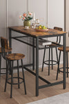5-Piece Kitchen Counter Height Table Set, Bar Table with 4 Chairs - Stylish Furniture for Every Home