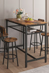 5-Piece Kitchen Counter Height Table Set, Bar Table with 4 Chairs - Stylish Furniture for Every Home
