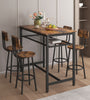 5-Piece Kitchen Counter Height Table Set, Bar Table with 4 Chairs - Stylish Furniture for Every Home