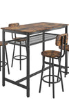 5-Piece Kitchen Counter Height Table Set, Bar Table with 4 Chairs - Stylish Furniture for Every Home
