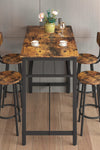 5-Piece Kitchen Counter Height Table Set, Bar Table with 4 Chairs - Stylish Furniture for Every Home