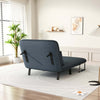 39″ Convertible Chair Bed, Tri-Fold Sofa Bed with Adjustable Backrest & Pillow, Leisure Chaise Lounge Couch with Sturdy Iron Frame for Home & Office, Comfortable Sleeper Chair - Stylish Furniture for Every Home
