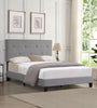 Full Size Upholstered Platform Bed Frame with Modern Button Tufted Linen Fabric Headboard, No Box Spring Needed, Wood Slat Support, Easy Assembly, Grey - Stylish Furniture for Every Home
