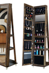 Fashion Simple 360° Swivel With Led light Jewelry Cabinet - Stylish Furniture for Every Home