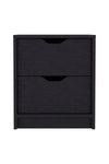Bennett 2 Piece Bedroom Set, Nightstand + Dresser, Black - Stylish Furniture for Every Home