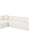USA_Style Modern Style Sectional Sofa,Sponge Sectional Sofa Couch,Modular L-Shape Sofa Couch with Elegant curved design and luxurious chenille fabric,two throw pillows,for Living Room, Study - Stylish Furniture for Every Home
