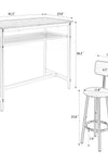 5-Piece Kitchen Counter Height Table Set, Bar Table with 4 Chairs - Stylish Furniture for Every Home