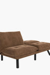 Leatehr Feeling Brown Convertible Folding Modern sofa Bed - Stylish Furniture for Every Home
