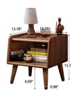 Pure Solid Wood Bedside Cabinet Modern Simple Nightstands European Beech Bedside Cabinet Nordic Bedroom Solid Beech Storage Cabinet 0.4m - Stylish Furniture for Every Home