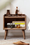 Pure Solid Wood Bedside Cabinet Modern Simple Nightstands European Beech Bedside Cabinet Nordic Bedroom Solid Beech Storage Cabinet 0.4m - Stylish Furniture for Every Home