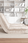Upholstered Human Dog Bed for Adult & Pets,with 5 Adjustable Position &Massage Pillow, Bean Bag floor sofa with 2 Soft Pillows - Stylish Furniture for Every Home