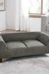 Pet sofa with backrest and armrests, modern rectangular pet sofa suitable for small and medium dogs, soft cushion comfortable dog sofa,--Dark grey - Stylish Furniture for Every Home