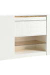 Modern Luxury Multi-Functional Island Vanity Dresser and Storage Cabinet with Glass Tabletop, Display Shelf,6 Drawers for Walk-in-Wardrobe and Bedroom - Stylish Furniture for Every Home