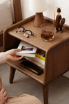 Pure Solid Wood Bedside Cabinet Modern Simple Nightstands European Beech Bedside Cabinet Nordic Bedroom Solid Beech Storage Cabinet 0.4m - Stylish Furniture for Every Home
