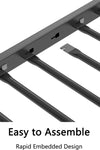 Adam Sturdy Twin over Twin Bunk Bed Metal Black for Kids and Adult, Low Profile Twin over twin bunk bed with Ladder and Guardrails, Easy Climbing, Beds for Bedroom - Stylish Furniture for Every Home