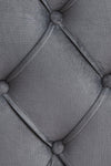 Velvet Button Tufted-Upholstered Bed with Wings Design - Strong Wood Slat Support - Easy Assembly - Gray, Queen, platform bed - Stylish Furniture for Every Home