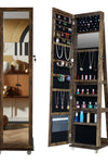 Fashion Simple 360° Swivel With Led light Jewelry Cabinet - Stylish Furniture for Every Home