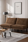 Leatehr Feeling Brown Convertible Folding Modern sofa Bed - Stylish Furniture for Every Home