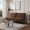 Leatehr Feeling Brown Convertible Folding Modern sofa Bed - Stylish Furniture for Every Home