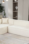 USA_Style Modern Style Sectional Sofa,Sponge Sectional Sofa Couch,Modular L-Shape Sofa Couch with Elegant curved design and luxurious chenille fabric,two throw pillows,for Living Room, Study - Stylish Furniture for Every Home